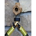 thumbnail image 4 of 3 Packs Heavy Duty 2 Way Brass Y Hose Splitter Connector for Garden Bath Kitchen 3/4 Inch Water Outlet with Washers, 4 of 6