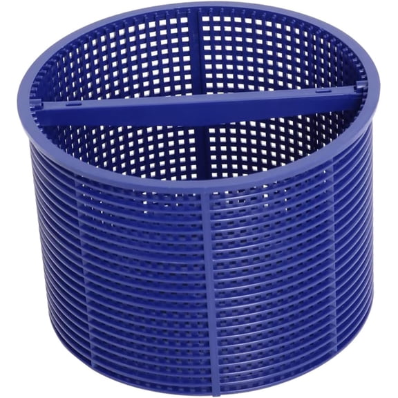 Pool Skimmer Basket Replacement with Handle for Inground Pool Debris Leaf Catcher Blue 7 Inch