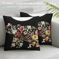 thumbnail image 3 of Qinduosi  Pack of Throw Pillow Cases, Polar Bear Colorful Flowers Cozy Pillow Cover Square " Cushion Case Set Pillowcase Decorative for Home Sofa Bedroom Car Office, Mom Quote, 3 of 5