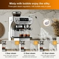 thumbnail image 4 of Mcilpoog Espresso Machine with Milk Frother，Semi Automatic Coffee Machine with Grinder,Easy To Use Espresso Coffee Maker with 5.5 inch Large Screen,15 Bar Pressure Pump,PID Temperature Control.（TC530）, 4 of 6