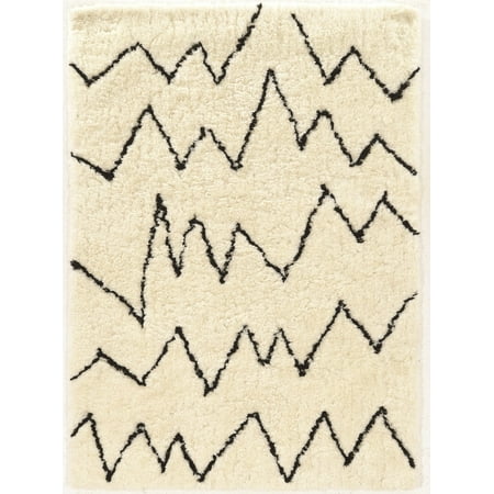 

Moroccoshag Tripoli Ivory And Black 2X8