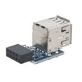thumbnail image 6 of lanema USB 2.0 Type A Female Port to Double Layer Hub Adapter Motherboard 9 Pin Header, 6 of 6