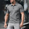 thumbnail image 1 of pstuiky Camisetas para hombre, camisetas casuales básicas de cuello redondo, camisetas de manga corta con bolsillo, blusa de manga corta con cuello vuelto, 1 of 3