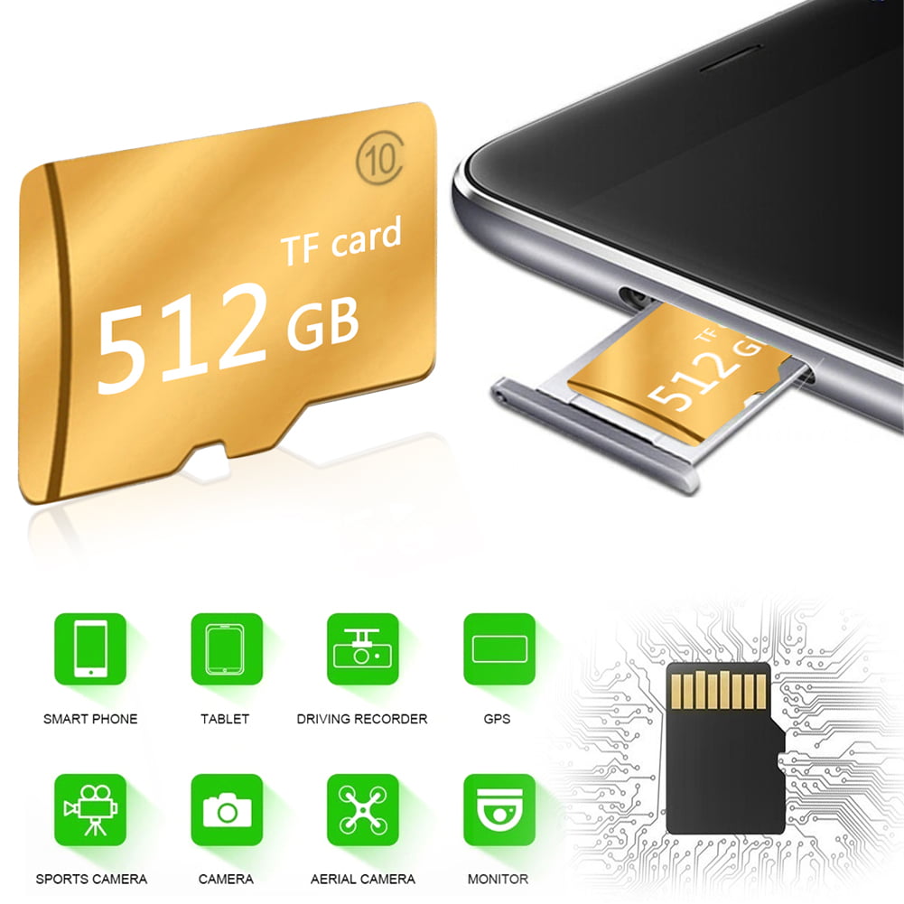 Bogget 8GB 16GB 32GB 64GB Varias capacidades 80mb Micro SD SDHC Gold Neutral La Tarjeta de Memoria de Alta Velocidad Neutral Viene con una Cubierta de Lector de Tarjetas