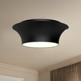 thumbnail image 3 of FM523013MB-Alora Lighting-Emiko - 2 Light Flush Mount-4.88 Inches Tall and 13 Inches Wide-Matte Black Finish, 3 of 7