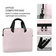 thumbnail image 4 of 16inch Laptop Briefcase, Business Laptop Bag with Detachable Strap & Padded Compartment, Water-Resistant Polyester，Light Pink, 4 of 8