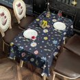thumbnail image 2 of Pioneer Flower Floral Print Pattern Rectangle Tablecloth 60"x102", Waterproof Polyester Table Cloth, Wipeable Spillproof for Dining Camping Indoor Outdoor, 2 of 6