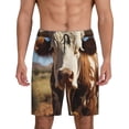 thumbnail image 3 of Lsque Cute Daisy Cow Mens Sleep Pajama Shorts,Short Pajama Pants, Cotton Ultra-Soft Knit-XX-Large, 3 of 9
