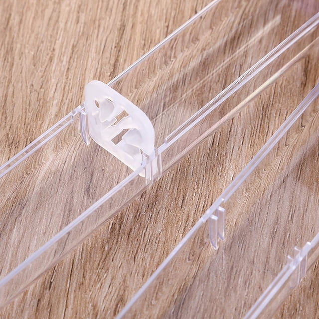 Estuche rectangular de cristal para bolígrafos, estuche de plástico transparente, estuche acrílico para bolígrafos, se puede configurar como estuche cuadrado para bolígrafos