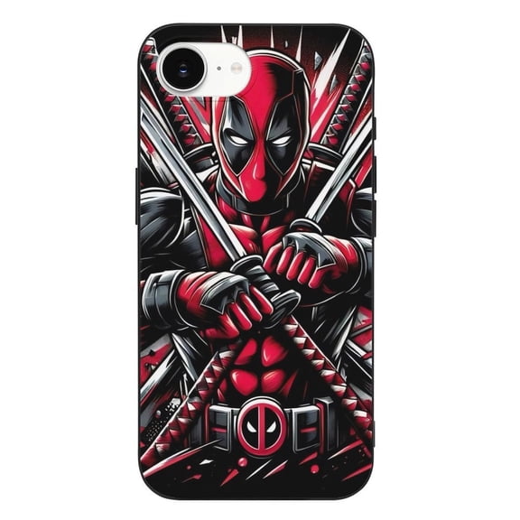 Deadpool Wallpaper99 Compatible with iPhone 16 E Case Full Covered Soft Slim Rugged TPU Phone Case Shockproof Non-Slip Anti-Fingerprint Basic Cases Protection
