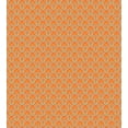 thumbnail image 3 of Ambesonne Traditional Duvet Cover Sets, Orange Folkloric Damask, 2-Twin, Burnt Orange and Seafoam, 3 of 4
