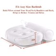 thumbnail image 4 of Almohada para baño de Spa, cojín para bañera, cabeza, cuello, hombros y espalda con 4 ventosas fuertes antideslizantes, regalos para la ducha del Día del Padre JAMW Sencillez, 4 of 5