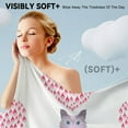 thumbnail image 3 of GZHJMY Beach Towel for Women Girls, Colored Abstract Cat Heads and Drops Hearts Bath Towel, Oversized Lightweight Sport Towel, 31x71 Inch, 3 of 7