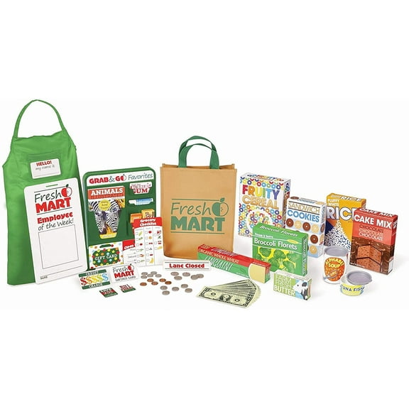 Set complementario de Grocery Store Play Food and Role Play Melissa Melissa & Doug MD934955