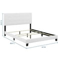 thumbnail image 4 of Amira Twin Upholstered Fabric Bed - White, 4 of 7