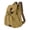 Khaki, variant on Laptop Backpack Drawstring Rucksack Canvas Fashion Casual Travel Bag Outdoor Daypacks Women Men