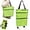 Green, variant on Foldable Shopping Cart with Wheels:Portable Shopping Bag with Wheels,Grocery Cart on Wheels Foldable,Collapsible Shopping Cart Bag for Storaging Vegetable Fruit,Reusable Rolling Grocery Bag (Red)