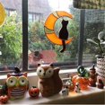 thumbnail image 1 of Colgante de gato Luna Colgante de espalda de gato color acrílico silueta Regalo de gato Decoración Colgante, 1 of 3