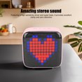 thumbnail image 4 of Pequeño Altavoz Mini Altavoz Inalámbrico Retro Portátil con Luz LED Colorida para Dormitorio Oficina Dormitorio Al Aire Libre ANGGREK Otros, 4 of 8
