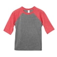 thumbnail image 2 of Bella + Canvas Toddler 3/4 Sleeve Baseball T-Shirt, 2 of 2