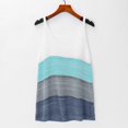 thumbnail image 3 of Playeras,Blusas y Tops,Ropa para Mujer Verano Tops Mujeres Verano Rayas Tank Tops Loose Casual Sin mangas Camisas Camis (Blue, M), 3 of 7
