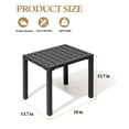 thumbnail image 5 of Crestlive Products Outdoor Side Table, 18" x 13.7" Aluminum Rectangular Patio Small End Table, All-Weather Patio End Table, Black, 5 of 5