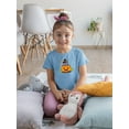 thumbnail image 2 of Halloween Kitten In Pumpkin T-Shirt Toddler -Image by Shutterstock,  4 Toddler, 2 of 4