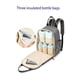 thumbnail image 4 of Mochila para bolsa de pañales - Bolsa de viaje para bebés - Bolsa de pañales impermeable multifunción, bolsa de viaje para bebés esencial con, gris oscuro, 4 of 5