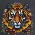 thumbnail image 3 of CafePress - Sunflower Tiger Long Sleeve T Shirt - Long Sleeve Dark T-Shirt, 3 of 4