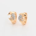 thumbnail image 3 of Arracadas Huggies Niña / Adulto Delfin Swarovski Oro 18K Lam dorado Unitalla, 3 of 7