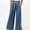 Dark Blue, variant on QUINDOS Womens Pants Wide Leg Long High Waisted Casual Pants Drawstring Straight Fit Trousers with Pockets