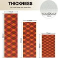 thumbnail image 4 of Red and Orange Argyle Pattern Kitchen Rugs Sets Of 3,Kitchen Runner Rugs Non Skid Washable,Decorative Kitchen Floor Mats for Kitchen,Sink,Laundry,17"x30"+ 17"x47" + 17"x59", 4 of 6