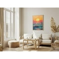 thumbnail image 3 of Ocean Sunset Poster Golden Hour Sea Print Coastal Wall Art Beach Decor Summer Vibes Modern Art Abstract Ocean Painting Boho Decor Wall - Poster Unframed, 3 of 3