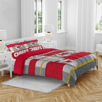 Kansas City Chiefs Heathered Stripe 3-Piece Full/Queen Bed Set