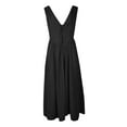 thumbnail image 3 of Vestido Largo de Tirantes Para Mujer, Elegante, Informal, de Verano, Con Detalle de Lazo, Color Puro, Conjuntos Versátiles., 3 of 3