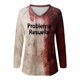 thumbnail image 3 of MHFRRA Camiseta de Manga Larga con Estampado de Manchas de Sangre para Mujer, Estilo Informal, para Fiesta de Halloween, con Cuello Alto, para Primavera, Verano y Otoño. Rojo, 3 of 3