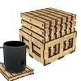 thumbnail image 1 of Posavasos de madera para bebidas Posavasos de café Posavasos de madera Posavasos decorativos Posavasos para tazas Posavasos de madera antideslizantes para escritorio, 1 of 4