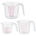 thumbnail image 1 of Juego de tazas medidoras DTDNZKN de plástico de 250 ml, 500 ml y 1000 ml, 1 of 7