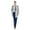 GREY, variant on Men's Double Breasted Pea Coat Wool Blend Dress Jacket Peacoat