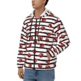 thumbnail image 3 of Naloa Ladybugs on Black and White Striped1 Men’s Hoodies, Zip up Hoodie, Sweatshirts,Hoodies for Men Sizes S-3XL-Medium, 3 of 5