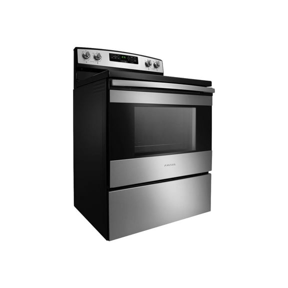 Amana AER6603SFS - Range - freestanding - width: 29.9 in - depth: 27.8 in - height: 46.9 in - with self-cleaning - stainless steel