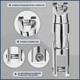 thumbnail image 5 of Five Oceans 316 Stainless Steel Multidirectional Boat Anchor Swivel, Anchor Chain Swivel Connector, Up to 5/16-Inch Chain, 360-Degree Rotation, Marine-Grade - FO384, 5 of 7