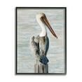 thumbnail image 5 of Stupell Industries Long Beak Pelican Watercolor Painting Coastal Waterfowl Bird, 16 x 20,Design by Stellar Design Studio, 5 of 5