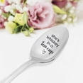 thumbnail image 4 of Engraved Spoons - She is Whiskey in a Tea Cup Funny Valentines Day for Girlfriend Wife | Gift for Women Spoon With Sayings | Gift from Husband Boyfriend | Stainless Steel-7 Inch, 4 of 4
