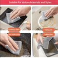 thumbnail image 5 of Paño de limpieza para eliminar óxido Paño de limpieza de plata Paño de cocina mágico Trapo de limpieza de alambre de acero y metal Sartenes Herramientas de limpieza para eliminar óxido, 5 of 5