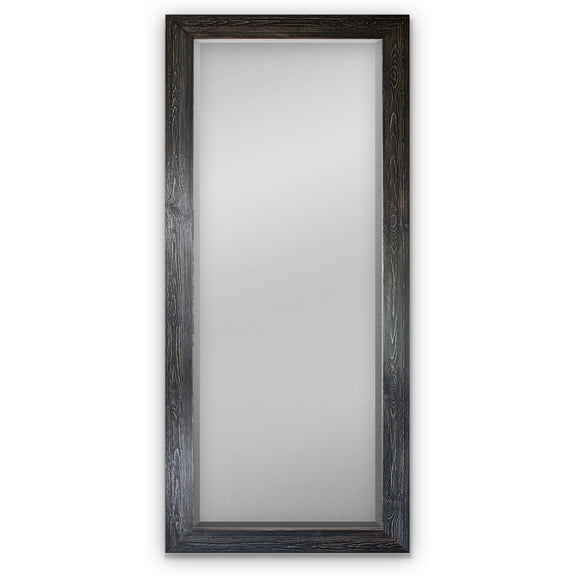 Contemporary Beveled Black Mirror