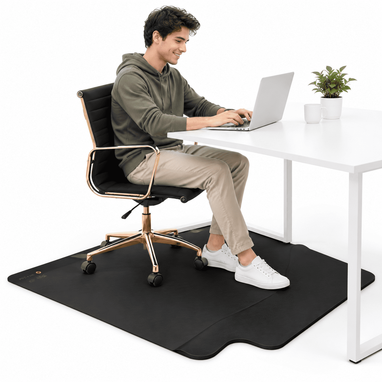 2-in-1 sit-stand office chair mat product