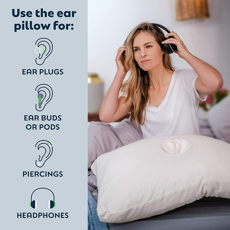 Pillow with hole for ear pain cheap