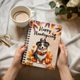 thumbnail image 3 of Happy Thanksgiving Australian Shepherd Welcome Thankful Fall Autumn Pumpkin Spiral Bound Journal Aussie Dog Lover Gifts 5x7in Spiral Notebook - 02021, 3 of 5
