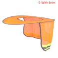 thumbnail image 1 of Sombrero de verano Sombrero duro cuello escudo cascos sombrero reflectante borde tapa reflectante para los trabajadores de la construcción, 1 of 8